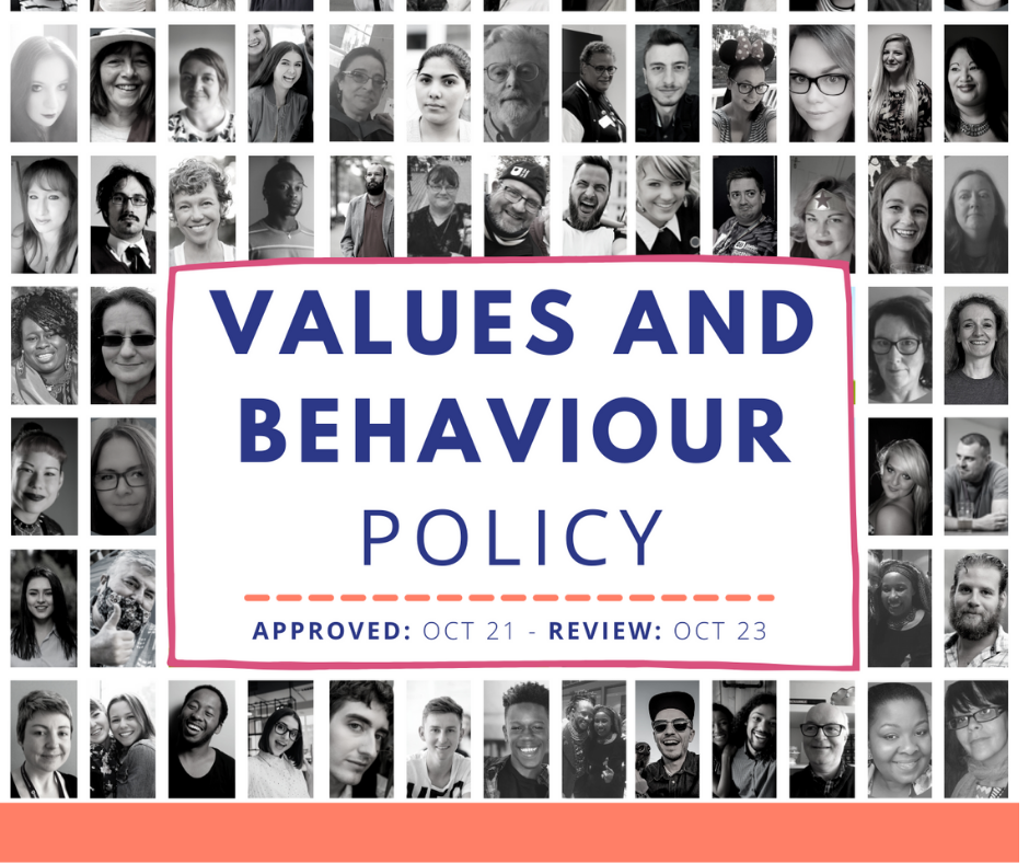 Image showing volunteer faces in black and white