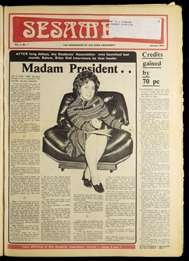 sesame news front cover showing millie marsland