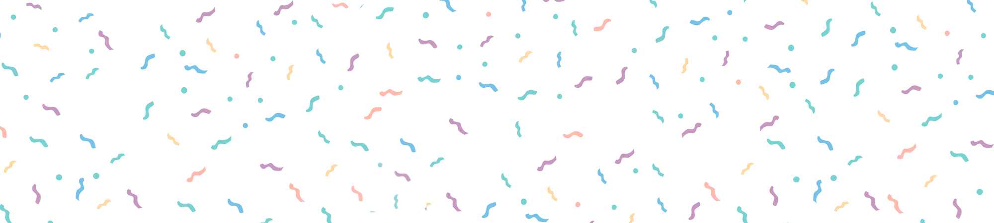 Image reads: FAQs on a confetti background