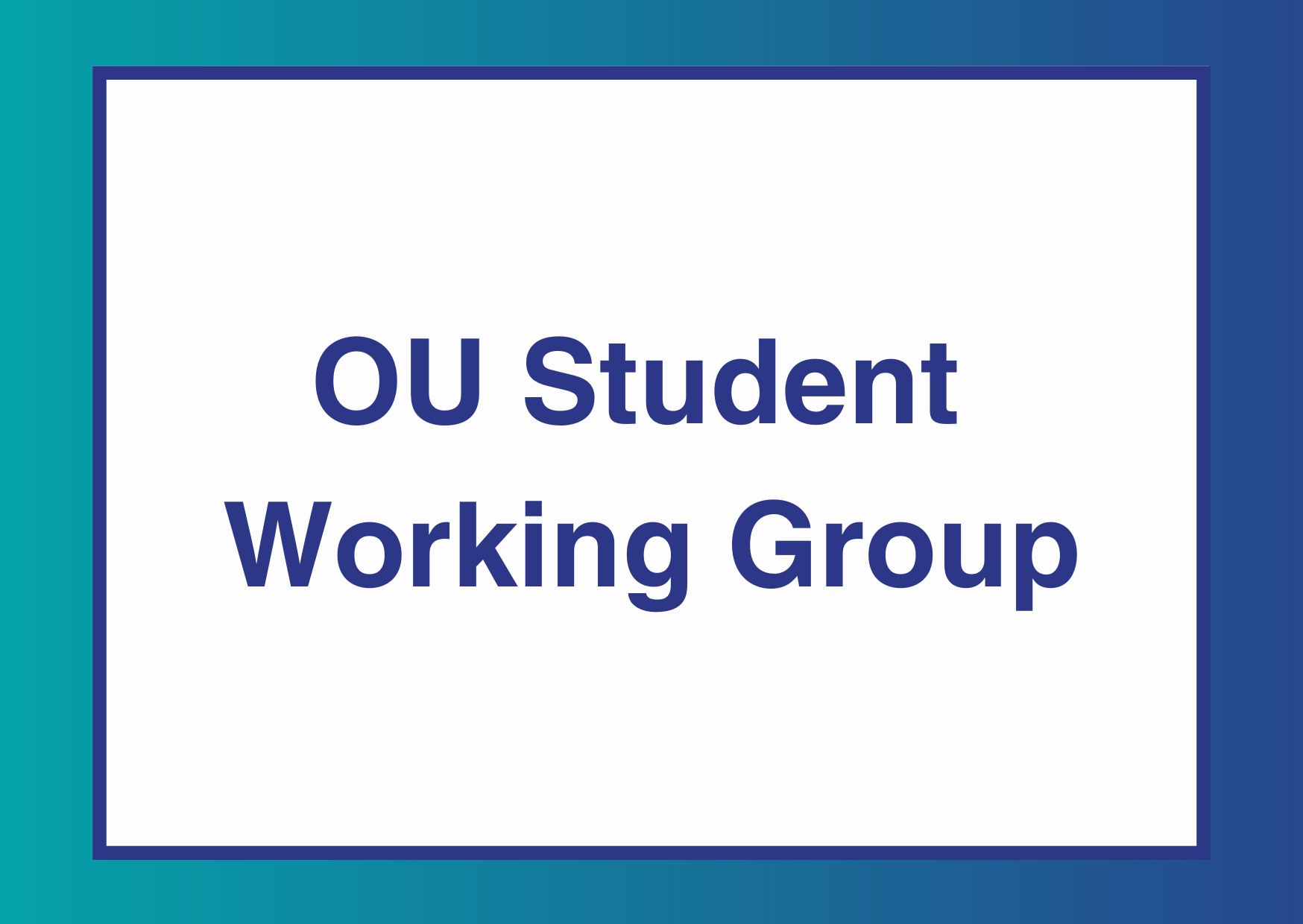 OU Student Shop Working Group