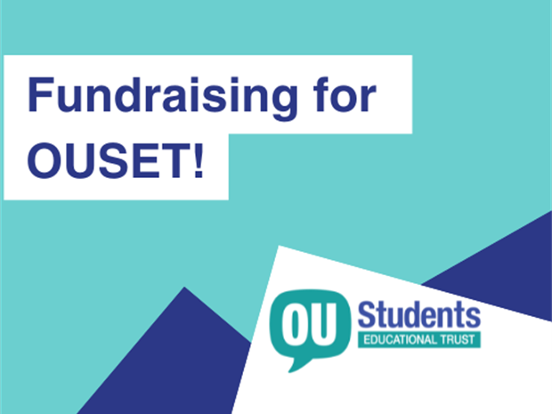 Image reads 'Fundraising for OUSET!' OUSET logo shows in the bottom right corner.