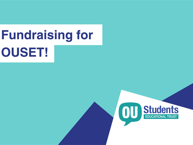 Image reads 'Fundraising for OUSET!' OUSET logo shows in the bottom right corner.