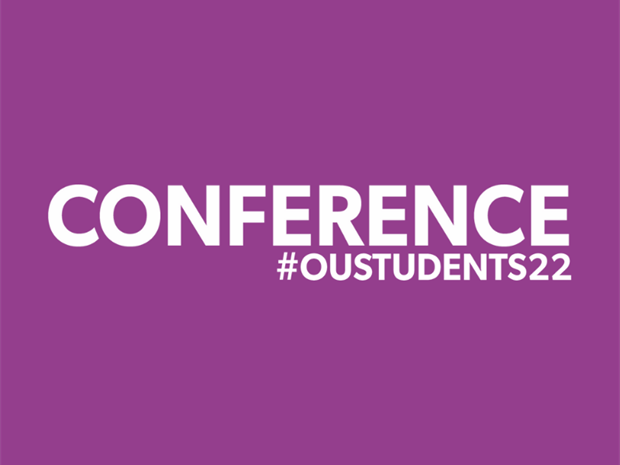 Text reads Conference #OUstudents22