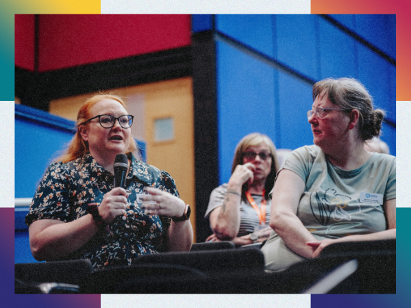 Natalie and Nichola at the 2024 student conference.